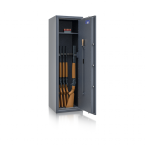Waffenschrank St. Gallen WF 5 - 1500x450x450 / 170kg 56474 / Klasse I / RAL7024 /  Elektr. Business / DIN R
